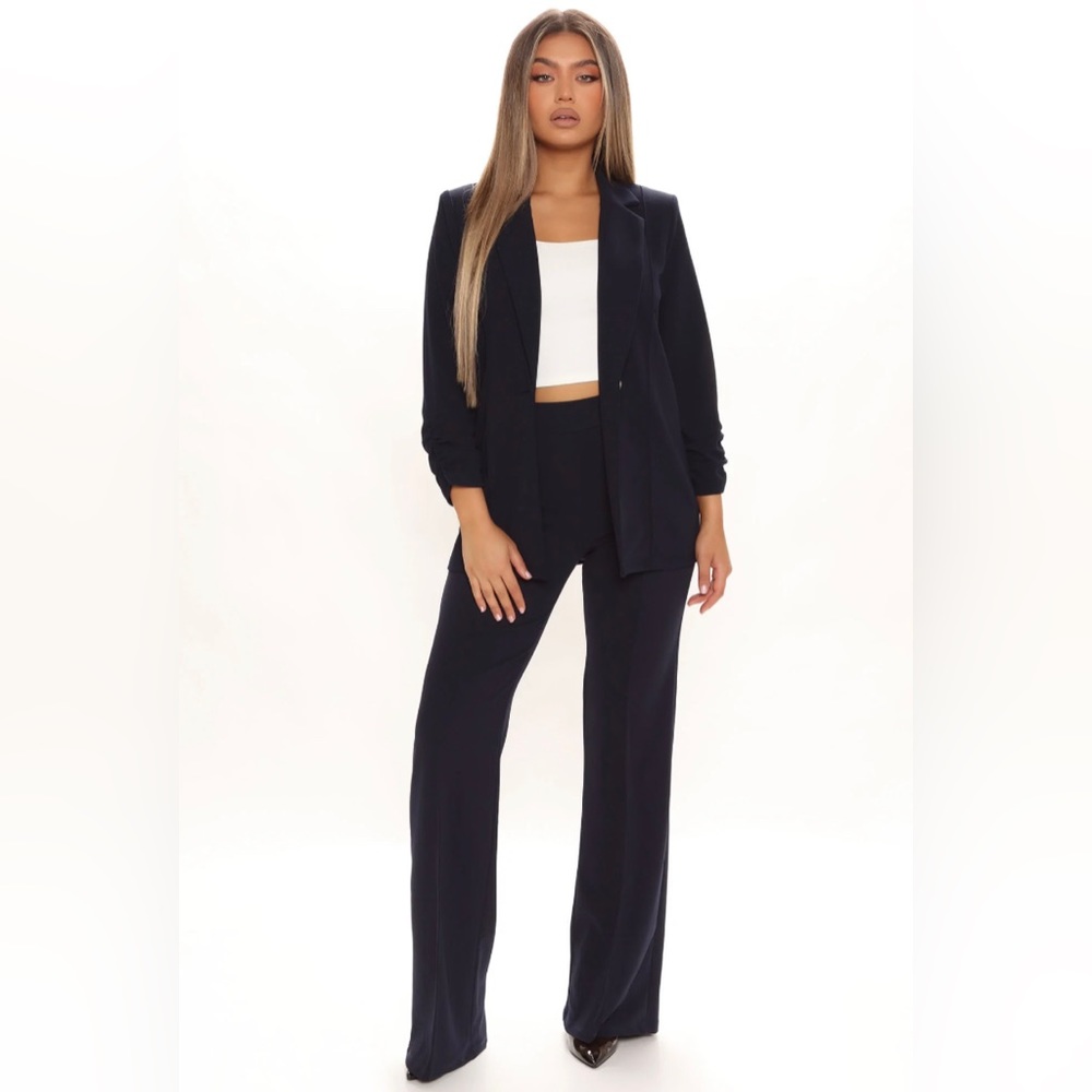 Fashion Nova Navy Pant Set